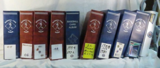 10 Binders full of Baseball cards 1987 & newer