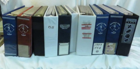 10 Binders full of modern Baseball cards