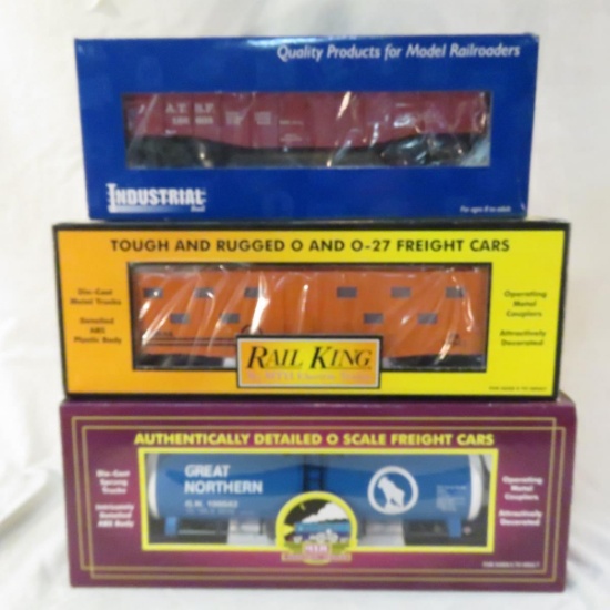 Rail King, MTH, Industrial rail freight cars NIB