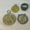 WWII Ring & misc medals