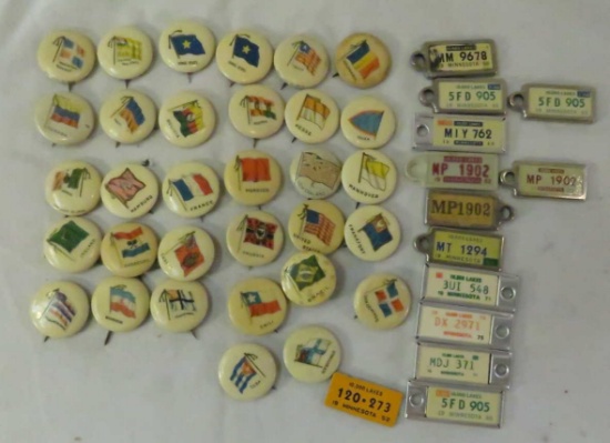 Sweet Caporal Cigarette Flag Pins Flags