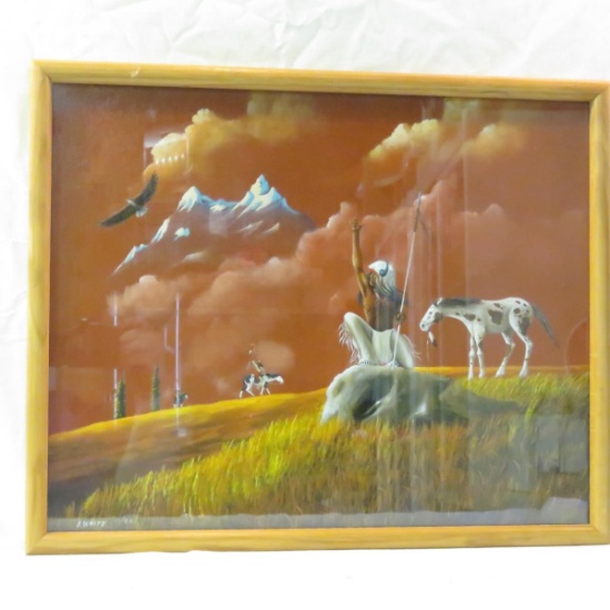 Original Native American Painting by A White