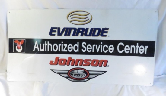 Evinrude Authorized Service Center Sign 18x36"
