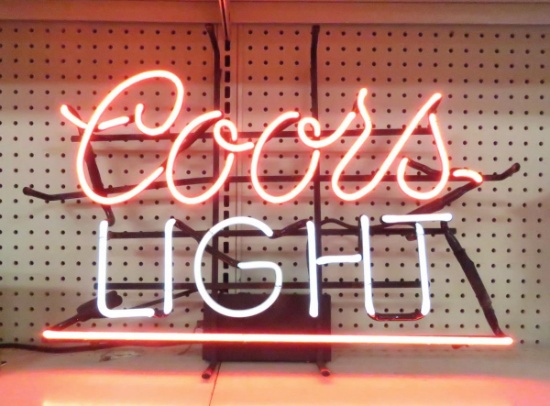 Vintage Coors Light Neon Sign