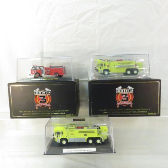 Code 3 Diecast fire engines 2 with original boxes