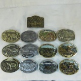 13 Colorado Mining Theme Belt Buckles