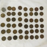 46 Indian Head Cents 1860+ & 1909 VDB wheat cent