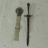 Sterling Silver Letter Opener & 3