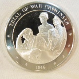 Trial of War Criminals Sterling Silver coin