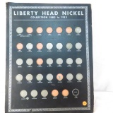 22 Liberty V Nickels in board