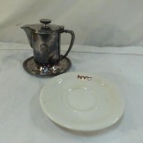 Northern Pacific Railroad Silver Plate Teapot