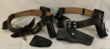 2 complete law enforcement belts & holster