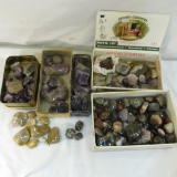 Collection Of Raw & Polished Rocks & Agates