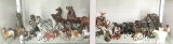 Horse, Zebra and stagecoach figurines