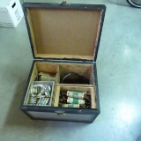 Vintage Telephone line repair box with contents