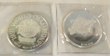 2 1991 MN Twins World Series 1ozt Silver Coins