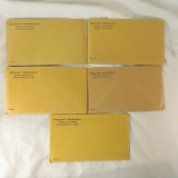 5 US Proof Sets in sealed envelopes 57,59,60,61,63