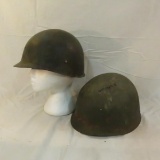2 WWII M-1 Combat helmet liners