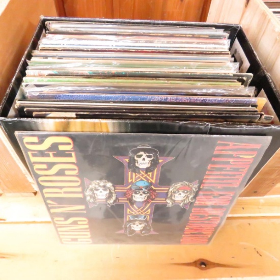 Box of Record Albums - alphabetized "G"