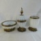 3 piece lighter, cup & ashtray set made in France