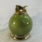 Evans green & brass enamel table lighter