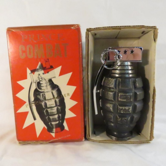 Prince Combat Grenade table lighter with box