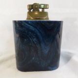 Vintage blue stone table lighter