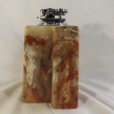 Vintage carved stone table lighter