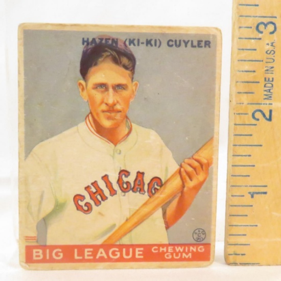 1933 Goudey Hazen (Ki-Ki) Cuyker Baseball Card