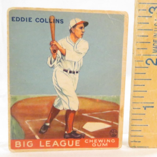 1933 Goudey Eddie Collins Baseball Card