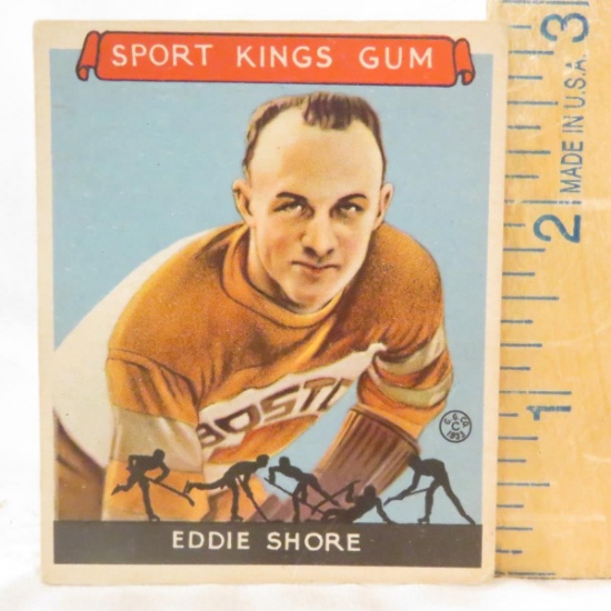 1933 Sport King Card Eddie Shore