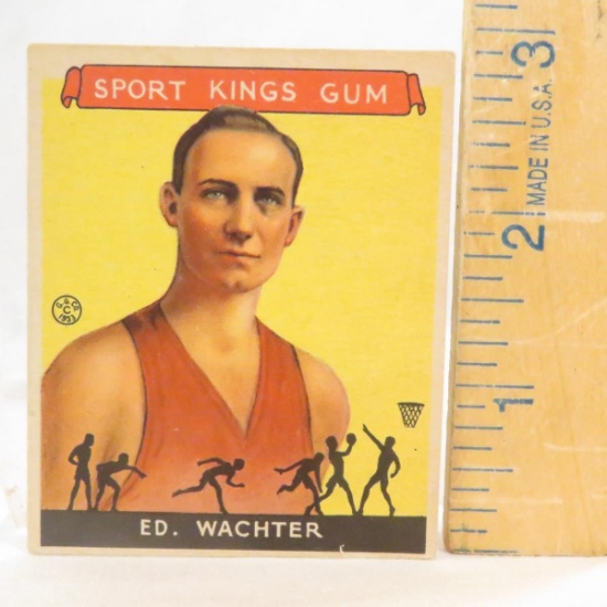 1933 Sport King Card Ed Wachter