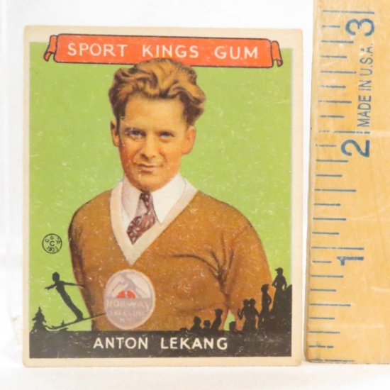 1933 Sport King Card Anton Lekang