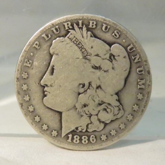 1886 O Morgan Silver Dollar