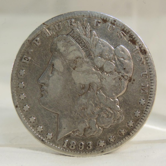 1893 CC Morgan Silver Dollar