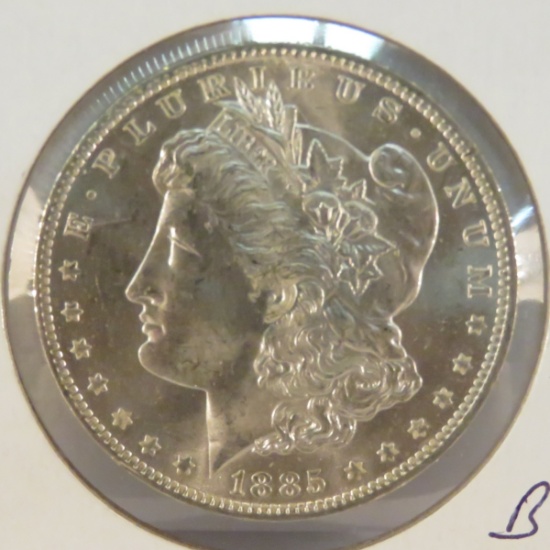 1885 O Morgan Silver Dollar BU