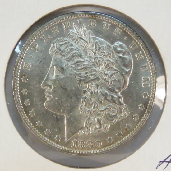 1880 Morgan Silver Dollar AU