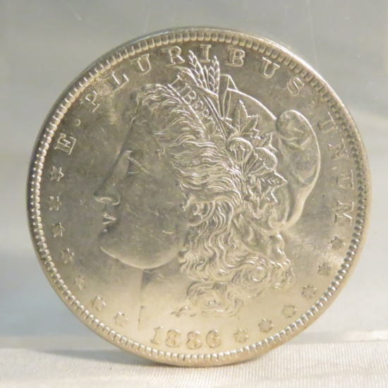 1886 Morgan Silver Dollar BU