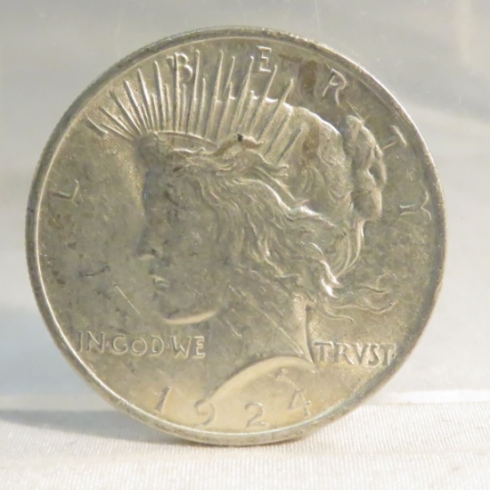 1924 Peace Silver Dollar