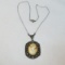 Vintage German sterling cameo necklace
