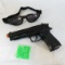 KWC Beretta pellet pistol & goggles