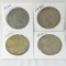 4 Peace Silver Dollars 1923S, 1924, 1925, 1926S
