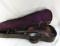 Vintage violin with bow in case