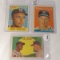 3 1958 - 59 star baseball cards Mathews - Aaron