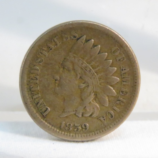 1859 Indian Head Cent Full LIBERTY