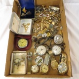 Watches, pocket watches and men's accessories