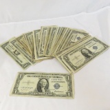 30 1935 $1 Silver Certificates - 1 is a star note