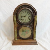 1868 Atkins figure 8 mantel clock