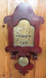 Bavarian Mahogany Wag-on-the-Wall Clock