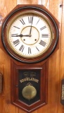Ansonia Regulator A long drop schoolhouse clock